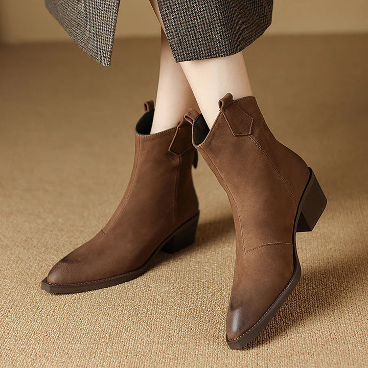 Boots for Women | Ankle Block Heel Design