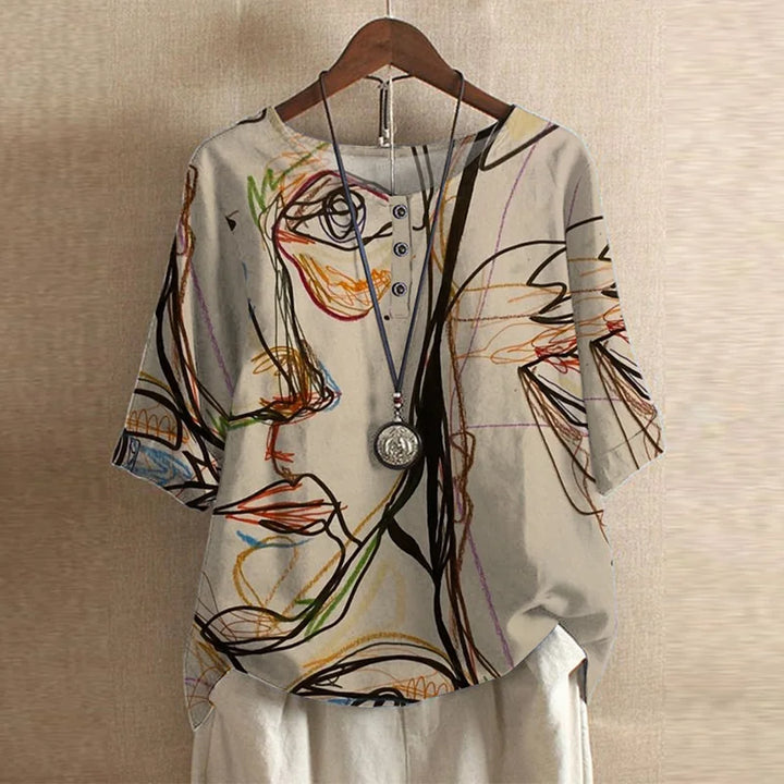 Women’s Blouse | Vintage Loose-Fit