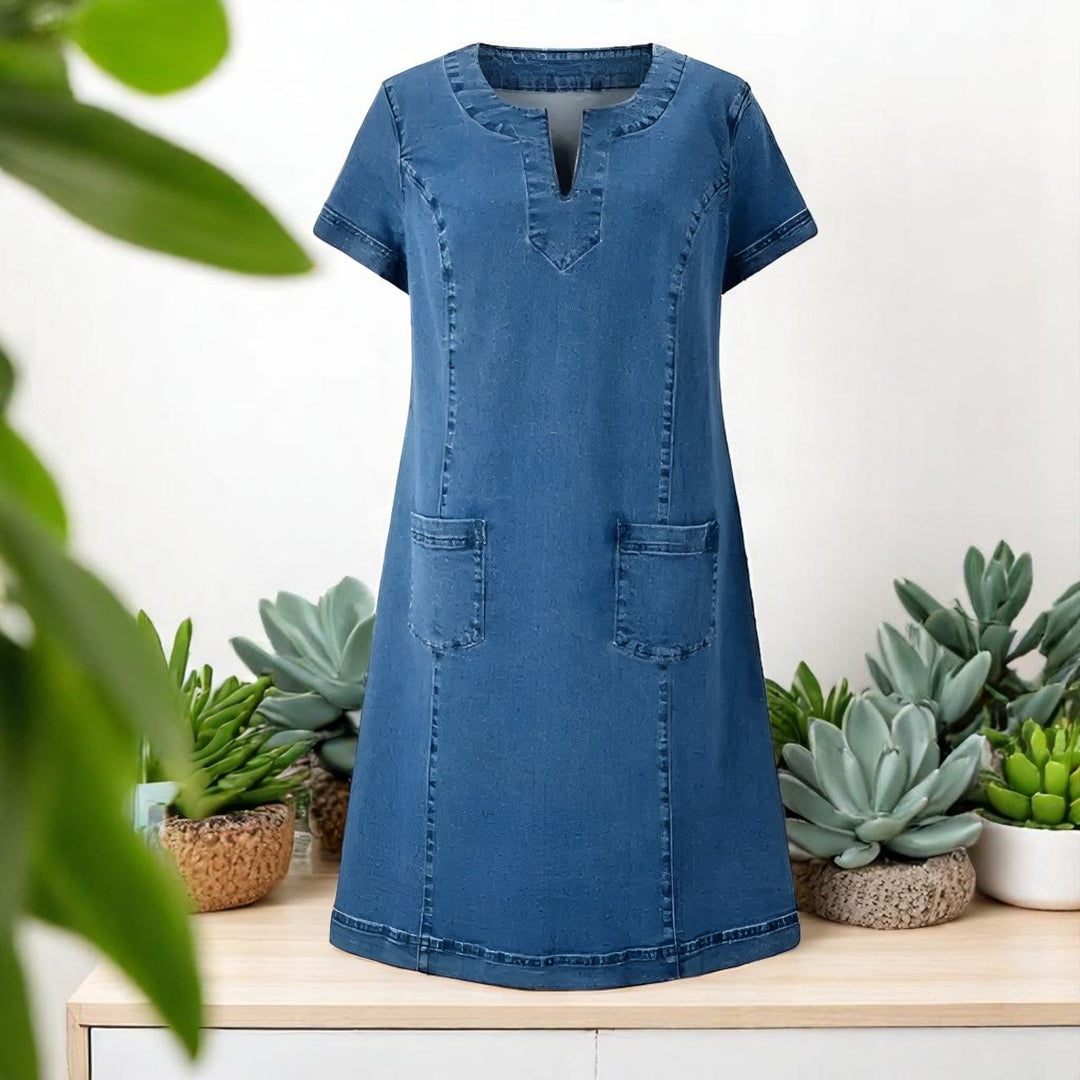 Women’s Dress | V-Neck with Pockets