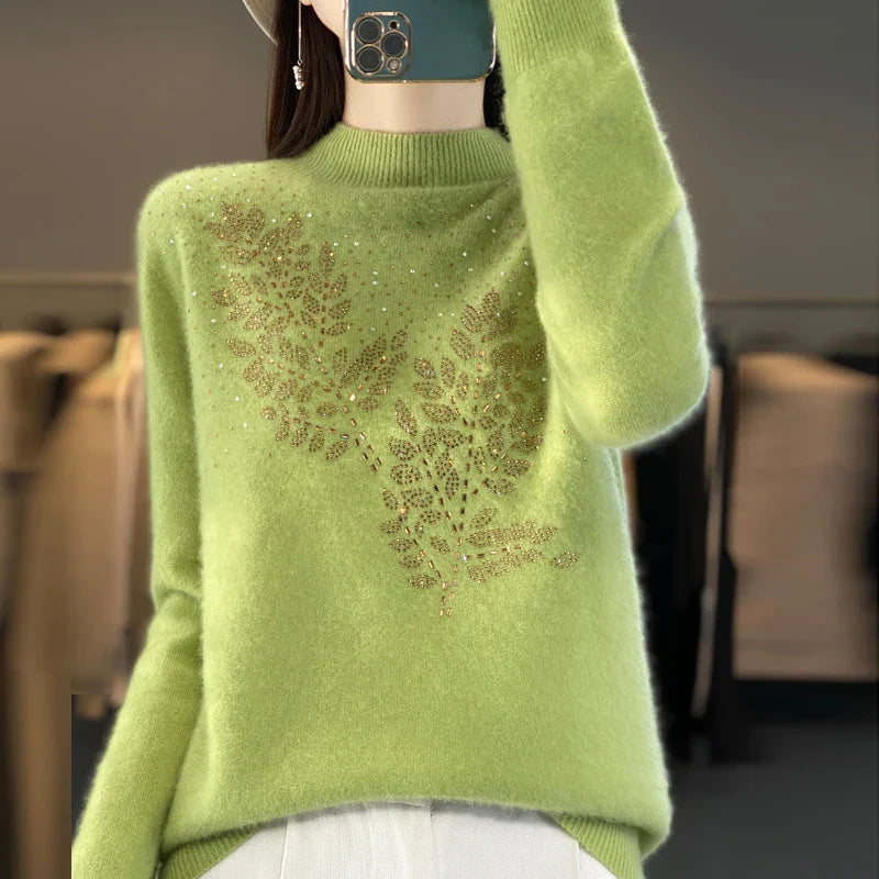 Sweater for Women | Beaded Floral Embellishment