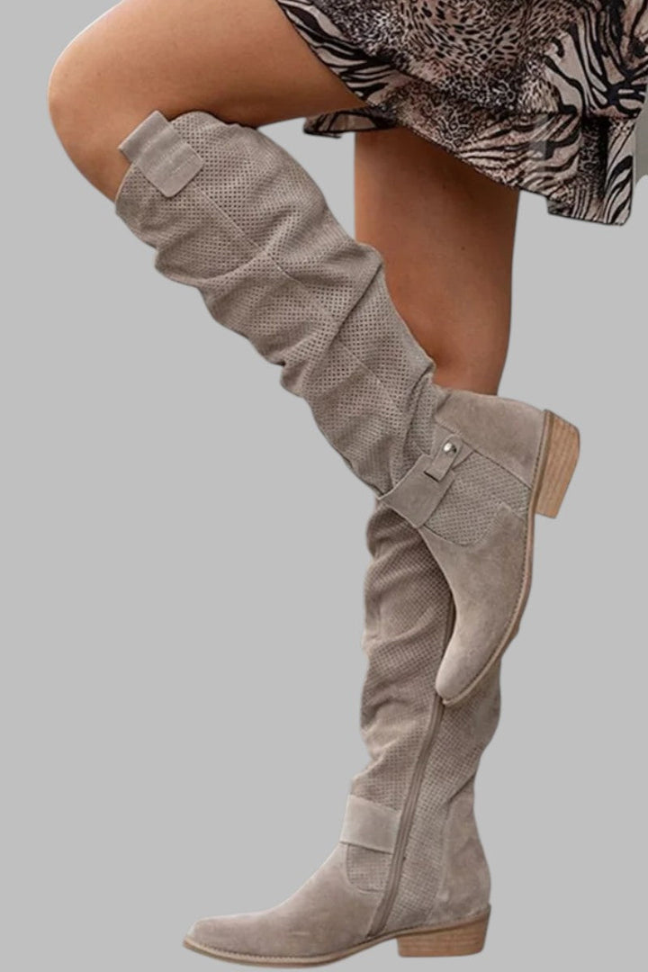 Boots for Women | Knee High Square Heel