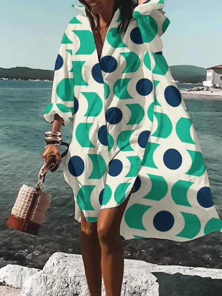 Shirt Dress For Women | Mini Floral Long Sleeve