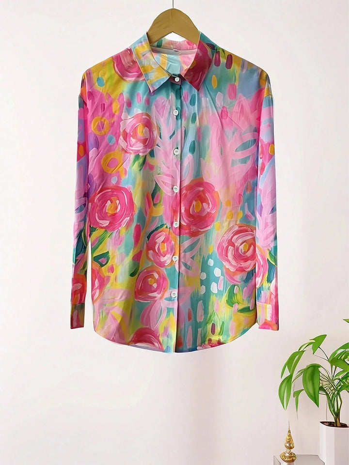 Blouse for Women | Button-Front Printed Style