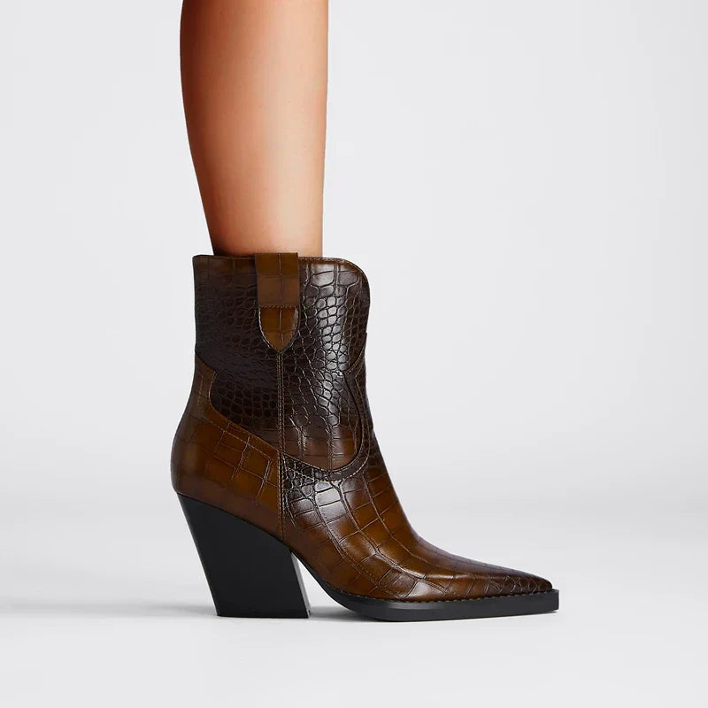 Women’s Boots | Westy Ankle Croc-Embossed