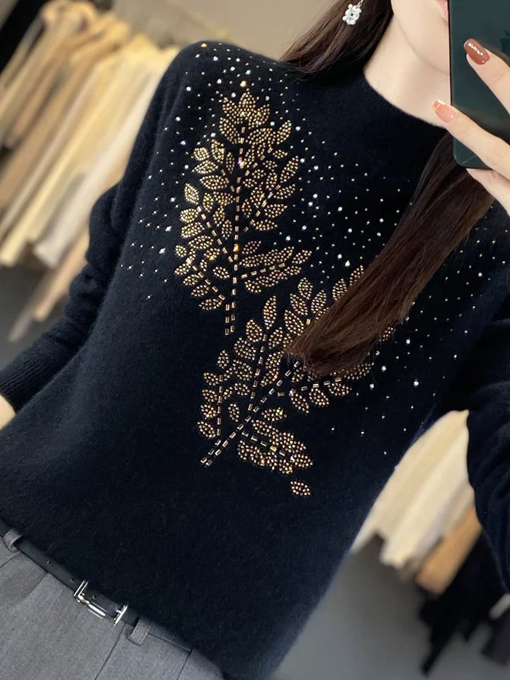 Sweater for Women | Beaded Floral Embellishment