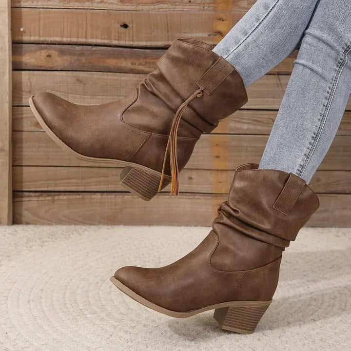 Boots for Women | Block Heel Cowboy Style