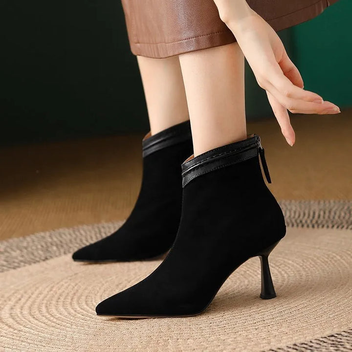 Boots For Women | Pointed Toe Ankle Slim Heel Style