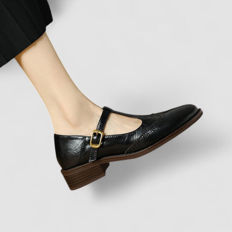 Women’s Mary Jane Shoes | Buckle Strap Low Heel