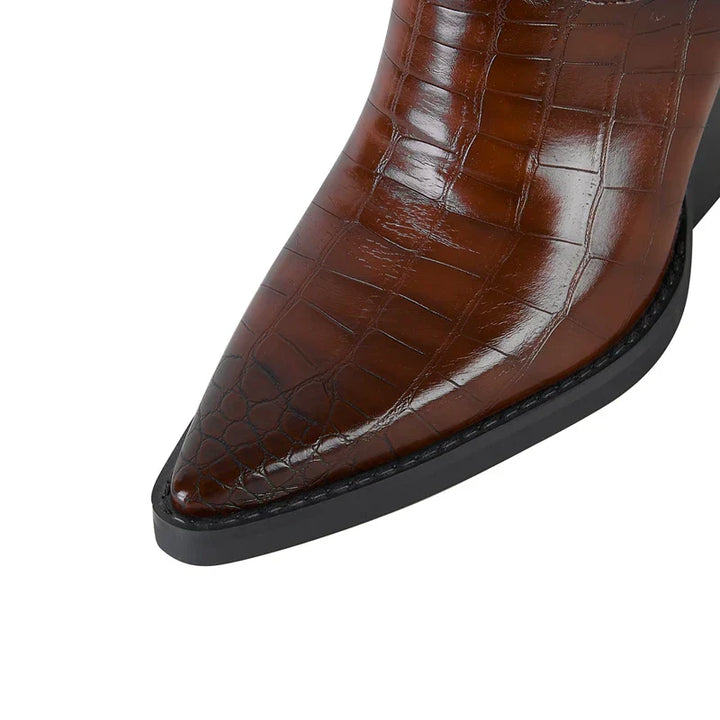 Women’s Boots | Westy Ankle Croc-Embossed
