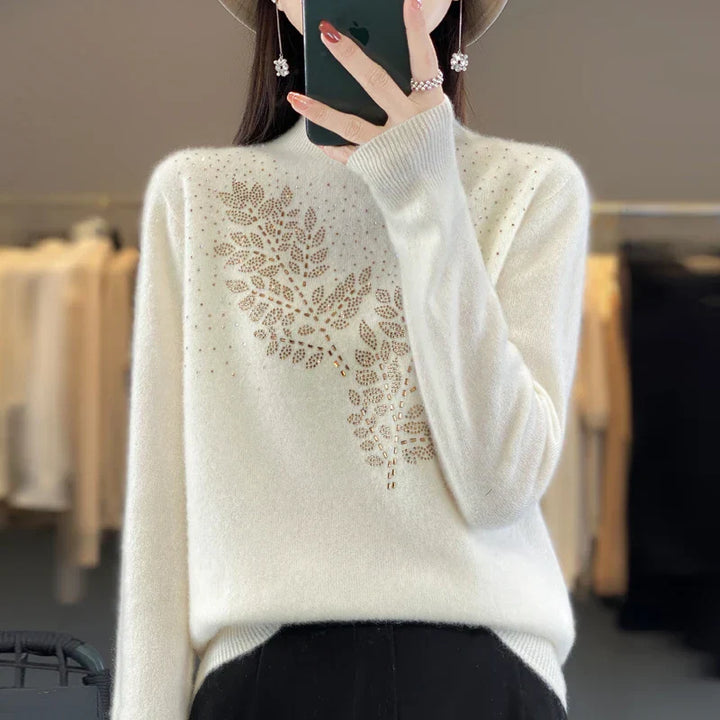 Sweater for Women | Beaded Floral Embellishment
