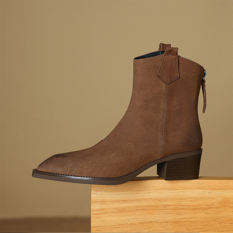Boots for Women | Ankle Block Heel Design