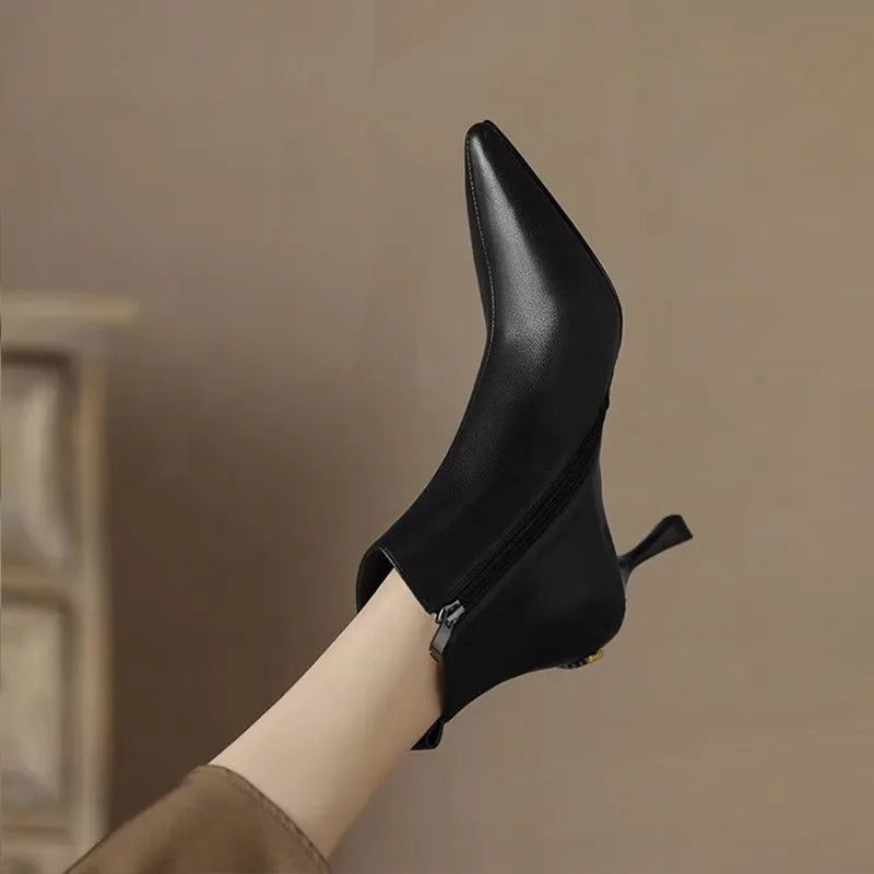 Boots For Women | Ankle Height With Pointed Heel