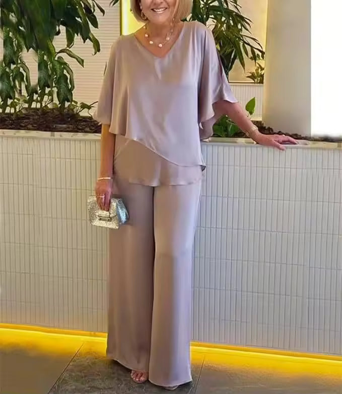 Women’s Matching  Set | Loose Top & Flowing Pants