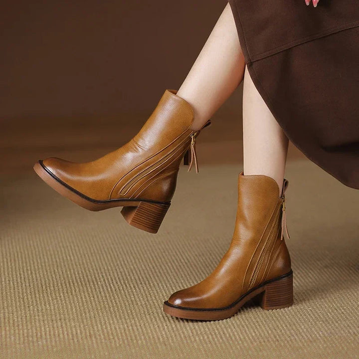 Boots for Women | Side Zip Block Heel