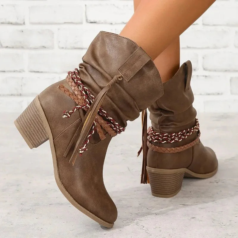 Boots for Women | Block Heel Cowboy Style