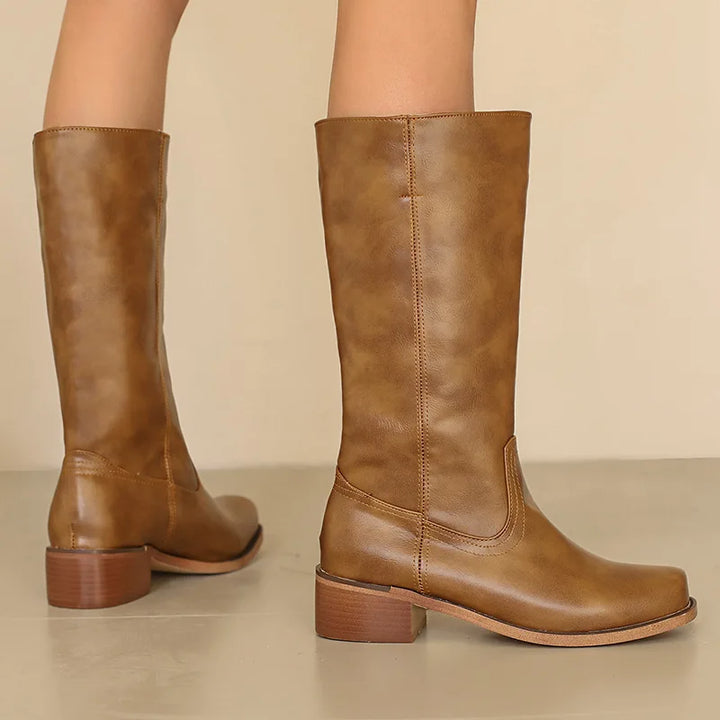 Boots for Women | Knee High with Block Heel