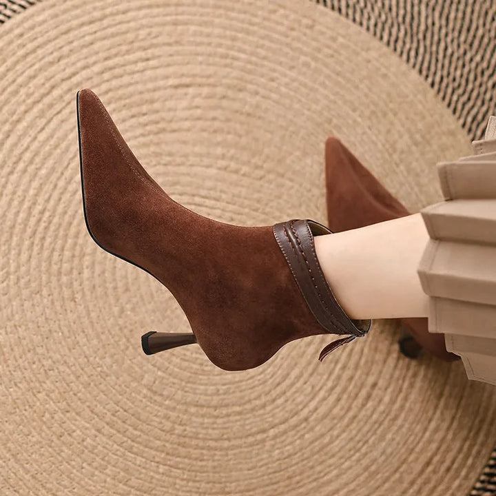 Boots For Women | Pointed Toe Ankle Slim Heel Style