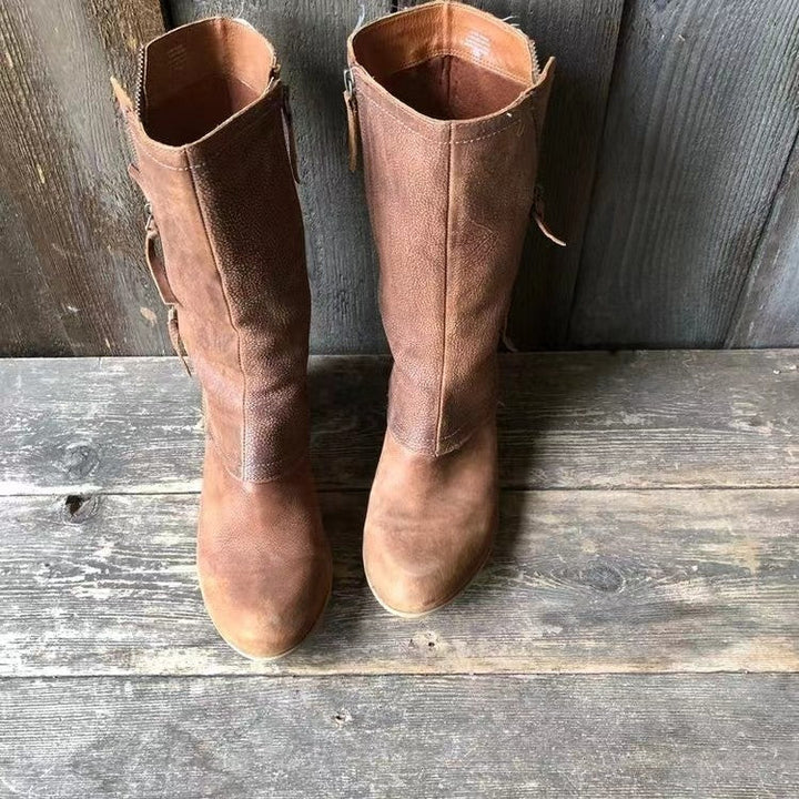 Boots for Women | Mid Calf Side Zip