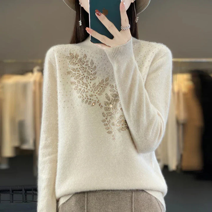 Sweater for Women | Beaded Floral Embellishment