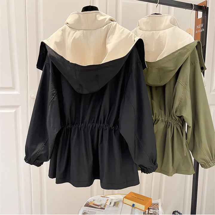 Women’s Windbreaker Jacket | Drawstring Waist