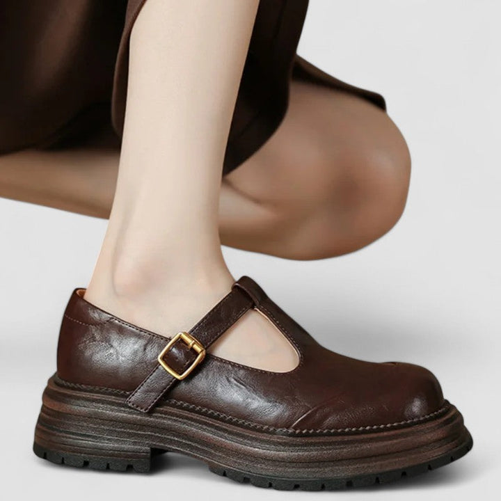 Women’s Mary Jane Shoes | Thick Sole Buckle Style