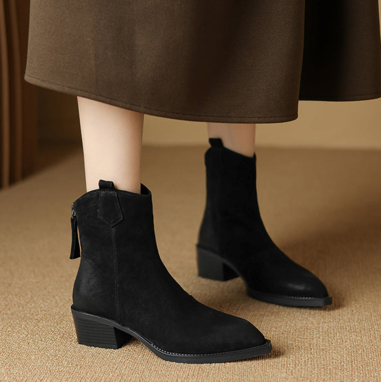 Boots for Women | Ankle Block Heel Design