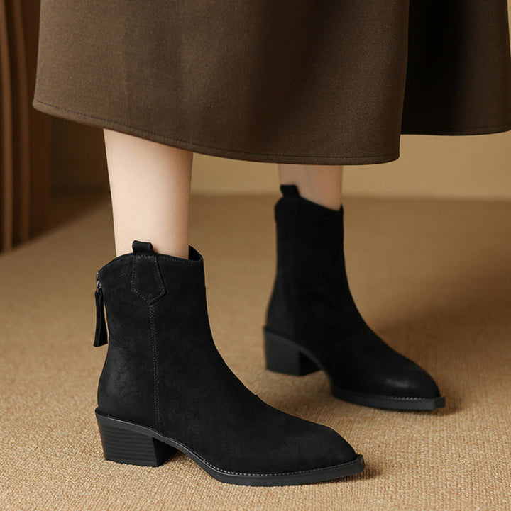 Boots for Women | Ankle Block Heel Design