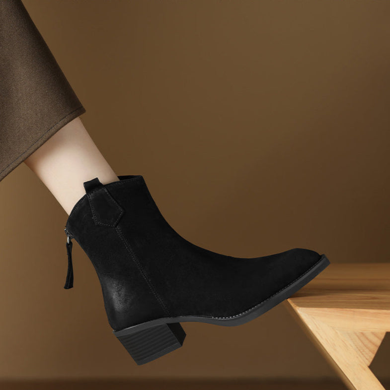 Boots for Women | Ankle Block Heel Design