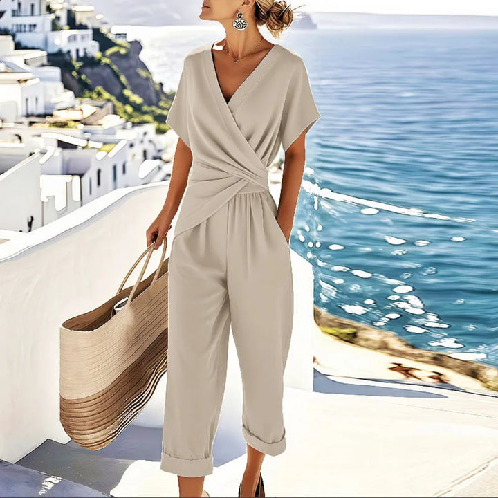 Women's Two-Piece Set | Wrap Ankle-Length