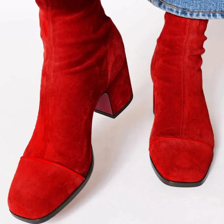 Boots For Women | Ankle-Height Block Heel