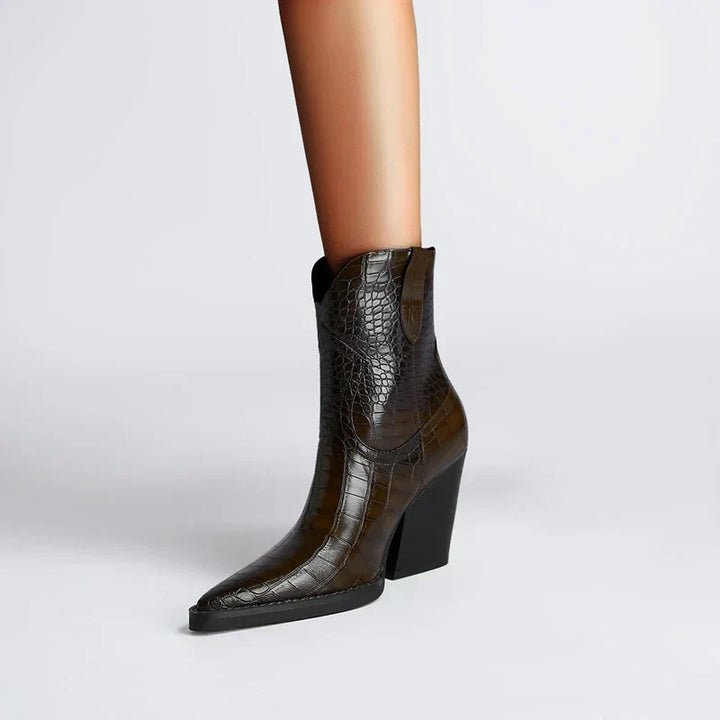 Women’s Boots | Westy Ankle Croc-Embossed