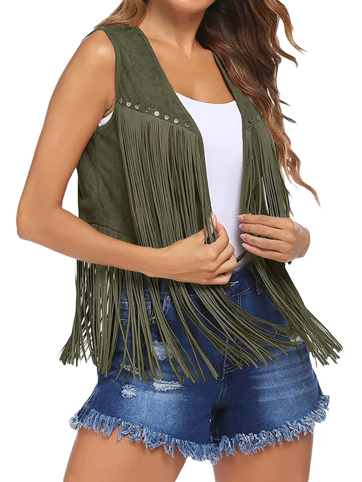 Women’s Vest | Fringe Vintage Style