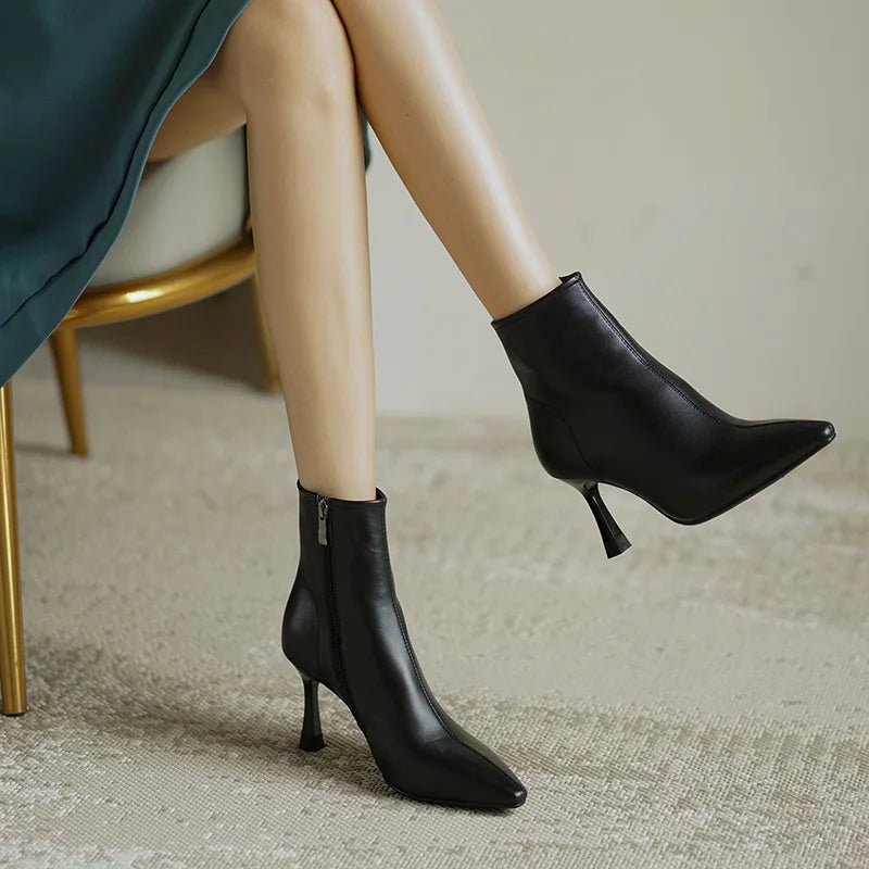 Boots For Women | Pointed Toe Ankle Heel Style