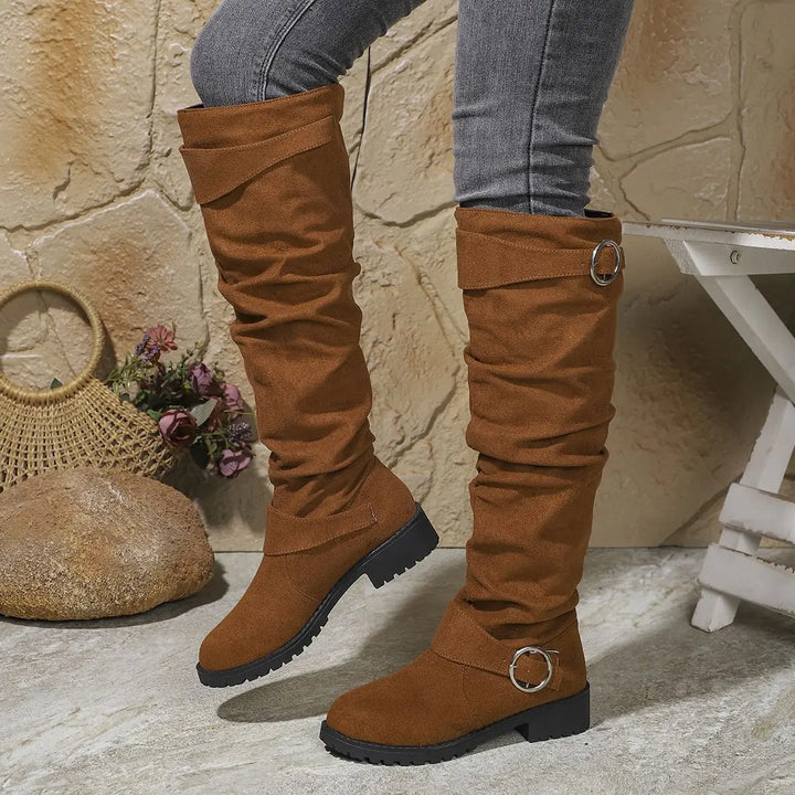 Boots for Women | Knee High Buckle Strap
