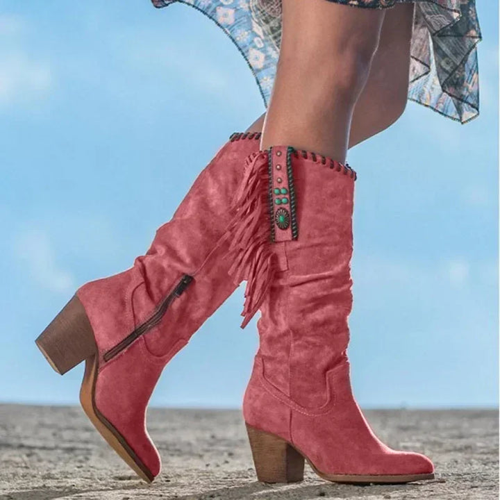 Boots for Women | Knee High Block Heel