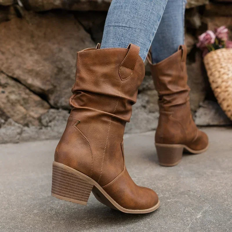 Boots for Women | Ankle Length Block Heel