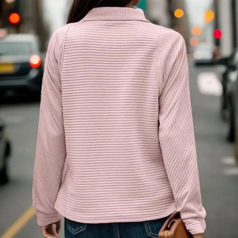 Pullover for Women | Half-Zip Stand Collar
