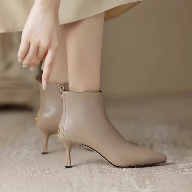 Boots For Women | Ankle Height With Pointed Heel