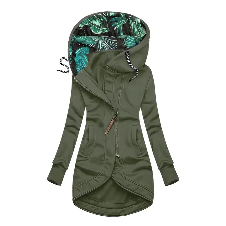 Women’s Jacket | Hooded Longline Zip-Up