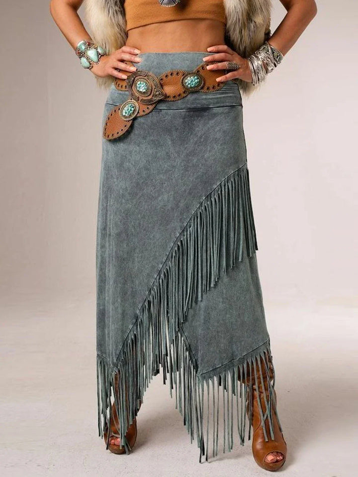 Women’s Skirt | Fringe Detail Maxi Length
