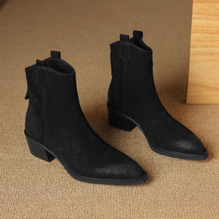 Boots for Women | Ankle Block Heel Design