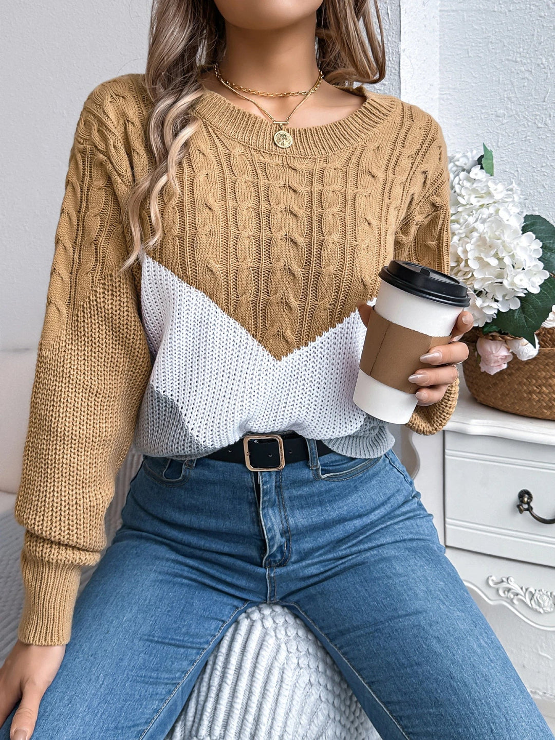 Women's Sweater | Stylish Cable-Knit Design