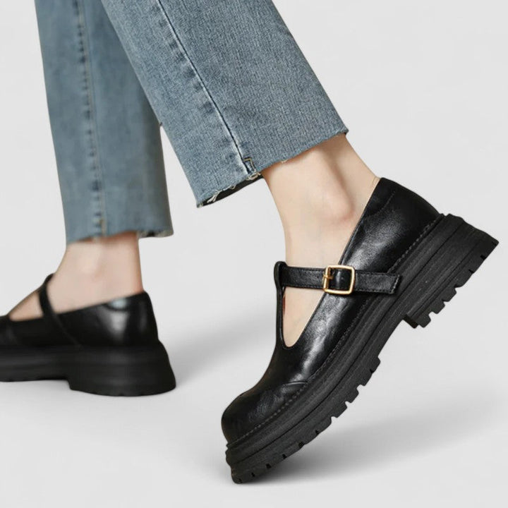Women’s Mary Jane Shoes | Thick Sole Buckle Style