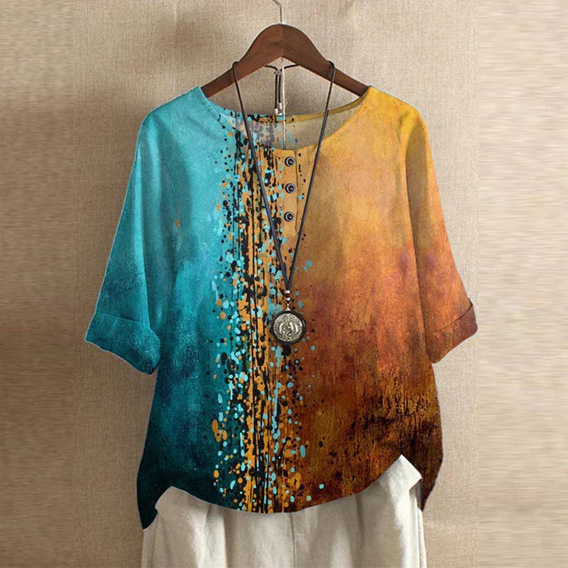Women’s Blouse | Vintage Loose-Fit
