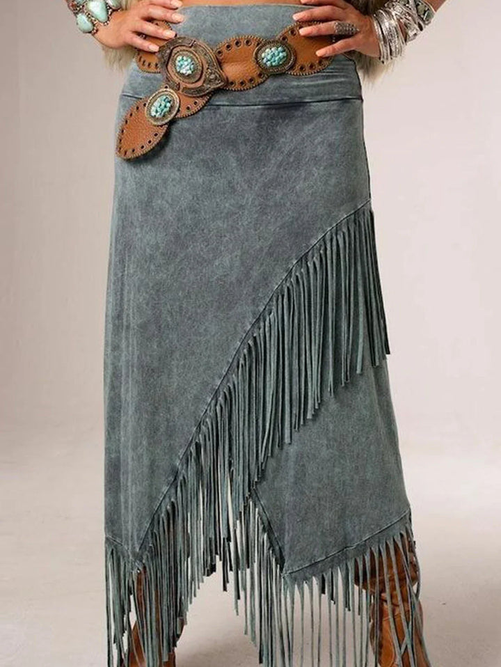 Women’s Skirt | Fringe Detail Maxi Length