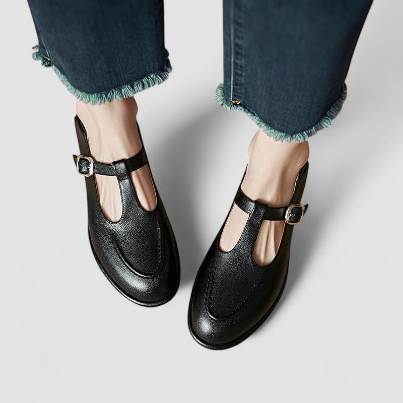 Women’s Mary Jane Shoes | Low Heels Buckle Strap