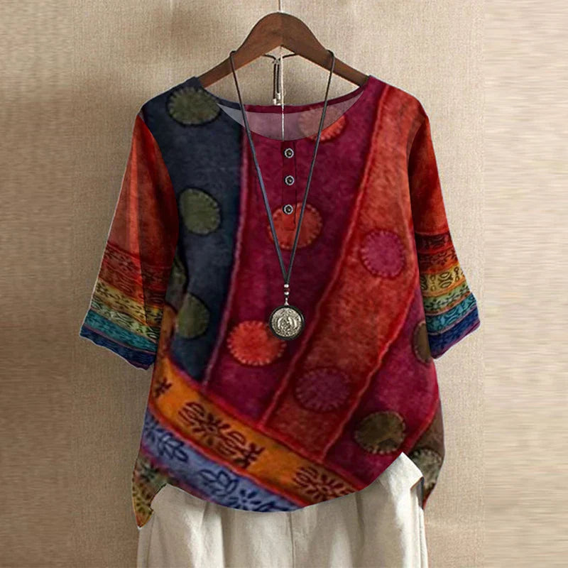 Women’s Blouse | Vintage Loose-Fit