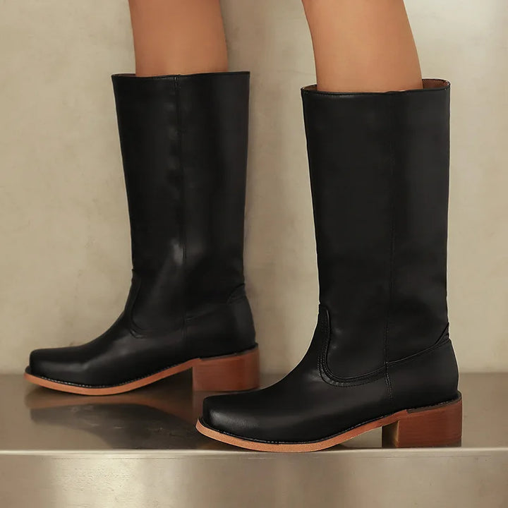 Boots for Women | Knee High with Block Heel