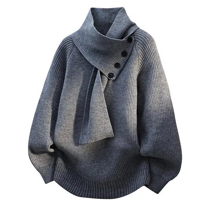 Women’s Sweater | Soft Scarf-Neck Design
