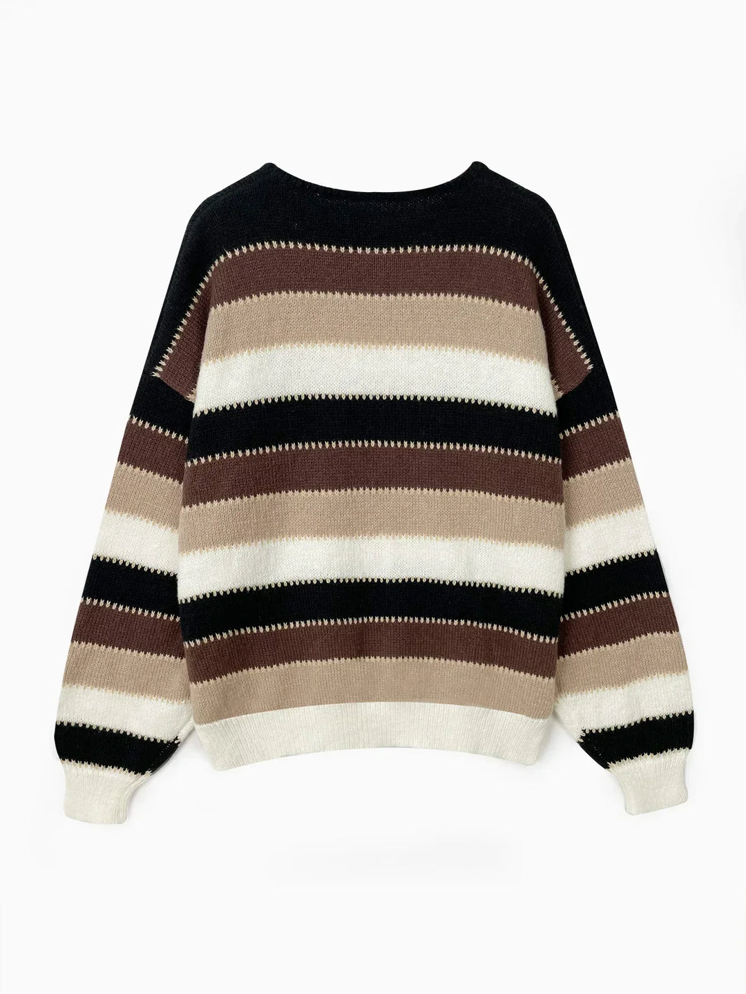Sweater for Women | Crew Neck Stripe Pattern
